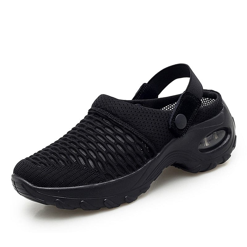 Cap Point black / 5 Janice Comfort Women's Breathable Mesh Platform Summer Shoes