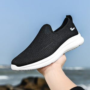 Cap Point black / 6.5 Mens Light Walking Mesh Breathable Summer Loafers Shoes