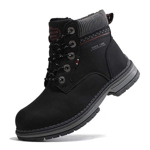 Cap Point black / 6 Women's Waterproof PU Leather Plush Warm Winter Boots