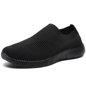 Cap Point black / 7.5 Elegant Breathable Mesh Knit Sock Platform Sneakers