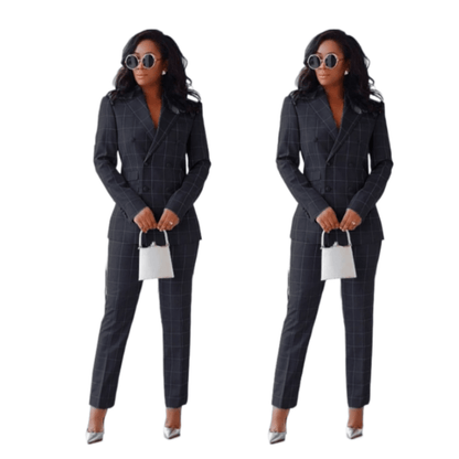Cap Point Black / 8 Angelique Women's Ankle 2-Piece Pantsuit
