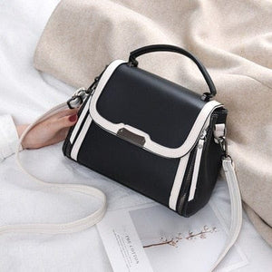 Cap Point Black and white / 20-30cm New Fashion  Style Hit Color Trendy Handbag