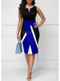 Cap Point black blue / S Belinda High Waist Sexy V-Neck Sleeveless Midi Bodycon Dress