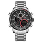 Cap Point Black Blue Steel Men Watch