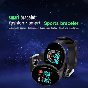 Cap Point Black Bracelet Heart Rate Blood Pressure Sleep Monitoring Pedometer Sports Fitness Smart Watch