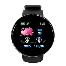 Charger l&#39;image dans la galerie, Cap Point Black Bracelet Heart Rate Blood Pressure Sleep Monitoring Pedometer Sports Fitness Smart Watch
