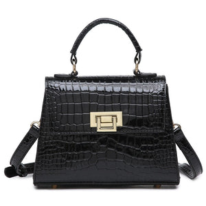 Cap Point Black Fashion Luxury Leather  Shoulder Bag