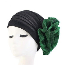 Load image into Gallery viewer, Cap Point Black green / One size fits all Glitter Elegant Head Scarf Headband
