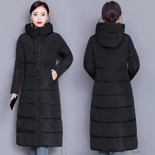 Load image into Gallery viewer, Cap Point black / M Julienne Waterproof Windproof Thick Cotton Down Hooded Overcoat
