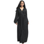 Cap Point Black / M Melania V-neck Belt Maternity Maxi Dress