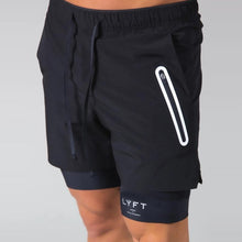 Load image into Gallery viewer, Cap Point black / M Men 2 in 1 Running Short
