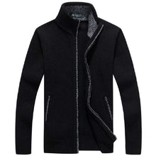 Load image into Gallery viewer, Cap Point black / M Men&#39;s Knitted Sweater Coat
