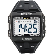Load image into Gallery viewer, Cap Point black Multifunction Digital Men&#39;s Sports Watch
