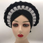 Cap Point Black / One Size Celia Adjustable Space Layer Turban Hat