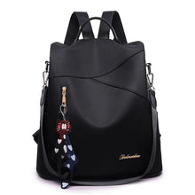 Load image into Gallery viewer, Cap Point Black / One size Denise Fashion Waterproof Oxford Shoulder Large Travel Backpack
