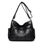 Cap Point Black / One size Denise Genuine Brand Leather Designer Shoulder Crossbody HandBag