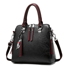 Load image into Gallery viewer, Cap Point black / One size Denise Luxury Crossbody Design Soft PU Leather Shoulder Tote Bag
