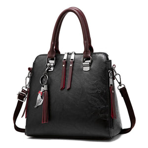Cap Point black / One size Denise Luxury Crossbody Design Soft PU Leather Shoulder Tote Bag
