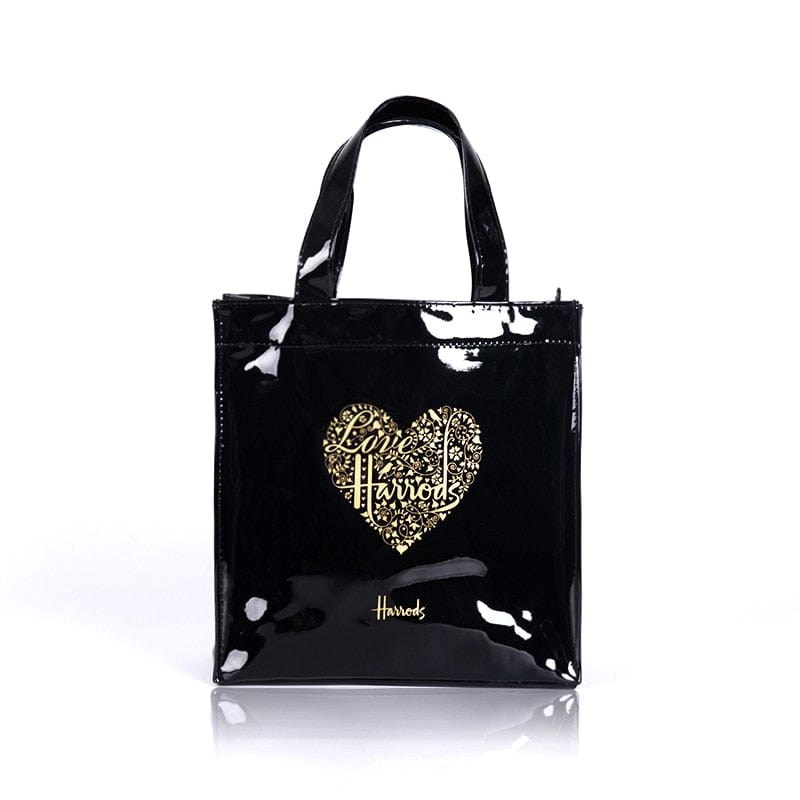 Cap Point Black / One size Fashion PVC Eco Friendly London Shopper Bag