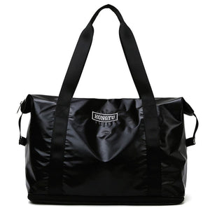 Cap Point Black / One size Monisa Gym Sports Fitness Travel Shoulder Duffle Waterproof Handbag