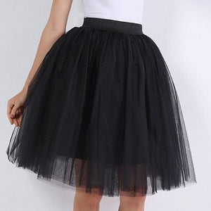 Cap Point black / One Size Party Train Puffy Tutu Tulle Wedding Bridal Bridesmaid Skirt