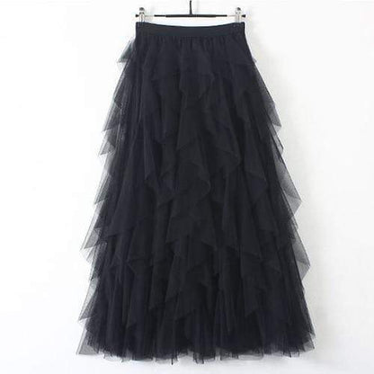 Cap Point black / One Size Tutu Tulle Long Maxi Skirt