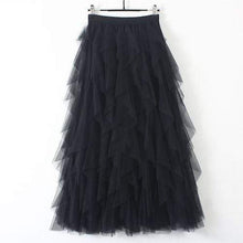 Load image into Gallery viewer, Cap Point black / One Size Tutu Tulle Long Maxi Skirt
