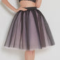 Cap Point black pink / One Size Party Train Puffy Tutu Tulle Wedding Bridal Bridesmaid Skirt
