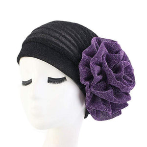 Cap Point Black purple / One size fits all Glitter Elegant Head Scarf Headband