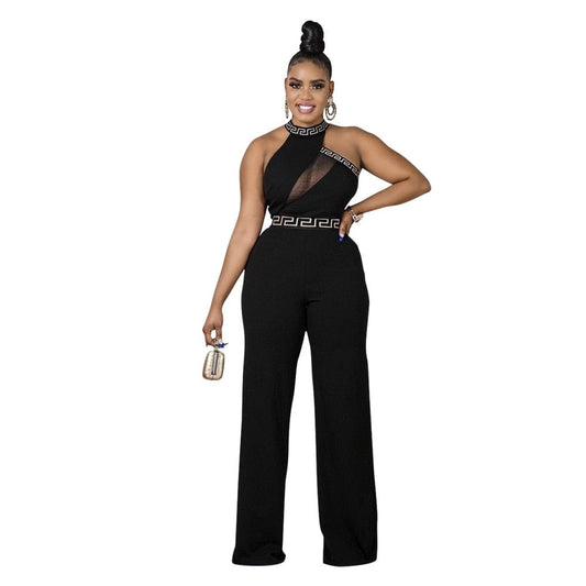 Cap Point Black / S Andreas Retro Vintage Mesh Zipper Back Playsuit