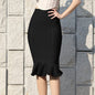 Cap Point Black / S Belline Mermaid Pleated High Waist Party Club Vintage Skirt
