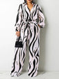Cap Point black / S Eden Long Sleeve Belted Loose Oversized Romper