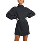 Cap Point Black / S Jennifer Turtleneck Sweater Dress