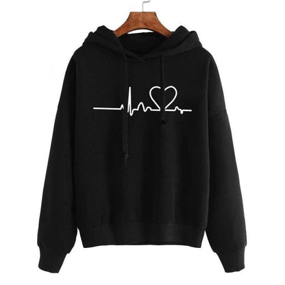 Cap Point Black / S Melanie Spring Winter Long Sleeve Pullover Hoodies