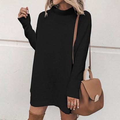 Cap Point black / S Relaxed Loose Long Sleeve Sweatshirt Dress