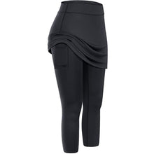 Load image into Gallery viewer, Cap Point black / S / United States Pockets Skirted High Waist Skinny Jogging Leggings
