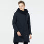 Cap Point Black / S Winter Brand Thick Winter Organic Hooded Parka Coat