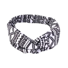 Load image into Gallery viewer, Cap Point Black white African Print Stretch Bandana
