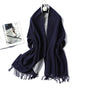 Cap Point black Winnie Winter Cashmere Thick Warm Shawls Wrap Scarf