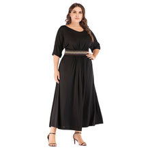 Load image into Gallery viewer, Cap Point Black / XL Schomie Plus Size Formal Party Maxi Dress
