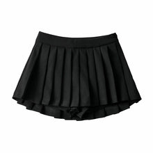 Load image into Gallery viewer, Cap Point Black / XS Schomie Summer High Waist Pleated Tennis Mini Skirt
