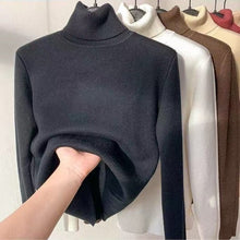 Load image into Gallery viewer, Cap Point Black1 / S Women  Elegant Thick Warm Long Sleeve KnittedTurtleneck Sweater
