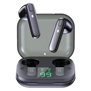 Cap Point Bllack Wireless Earbuds, TWS Bluetooth 5.0, Deep Bass Sport Headphones