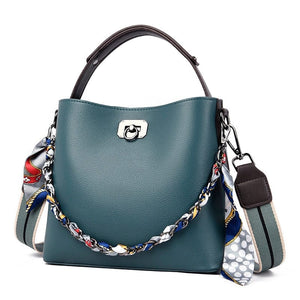 Cap Point Blue / (20cm<Max Length<30cm) Fashion Ribbon Designer Tote Handbag
