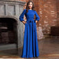 Cap Point Blue / 3XL Rachel solid evening dress