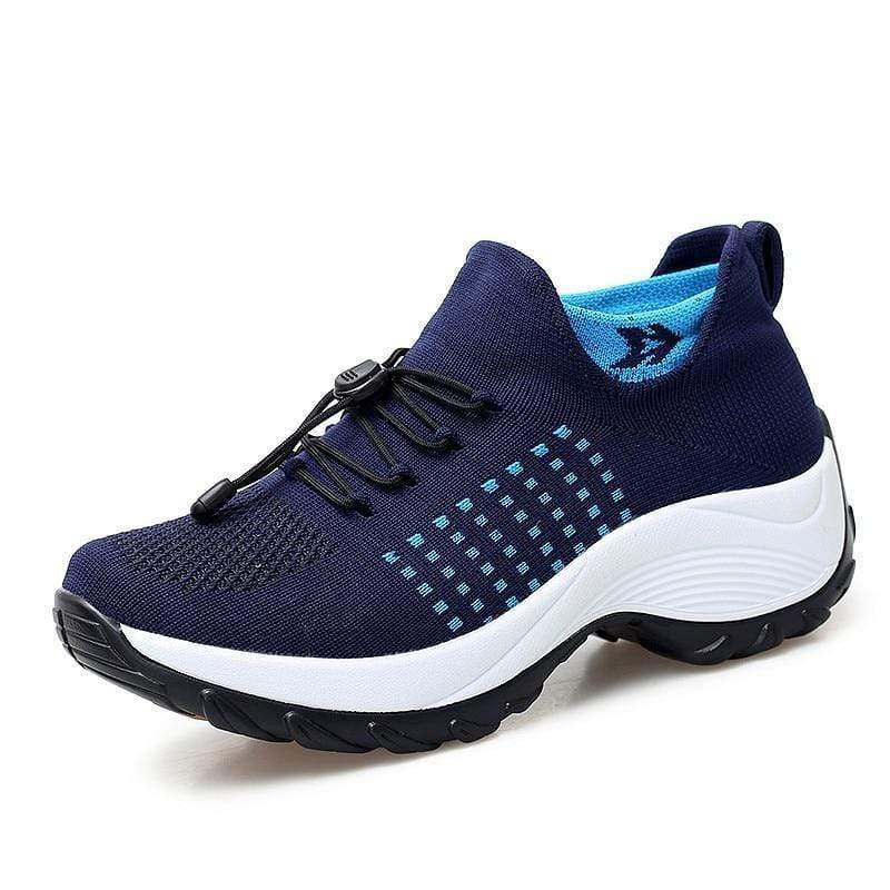 Cap Point Blue / 5 Fashionable Women's Breathable Comfortable Nursing Sneakers
