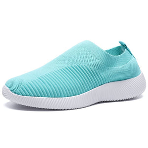 Cap Point blue / 7.5 Elegant Breathable Mesh Knit Sock Platform Sneakers