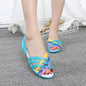 Cap Point Blue / 9 Summer Candy Color Peep Toe Stappy Beach Rainbow Shoes