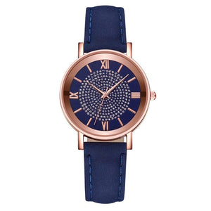 Cap Point Blue Fashion Women's Luxury  Quartz Watch