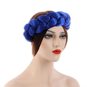 Cap Point Blue Fashionable Elastic Hair Band Turban